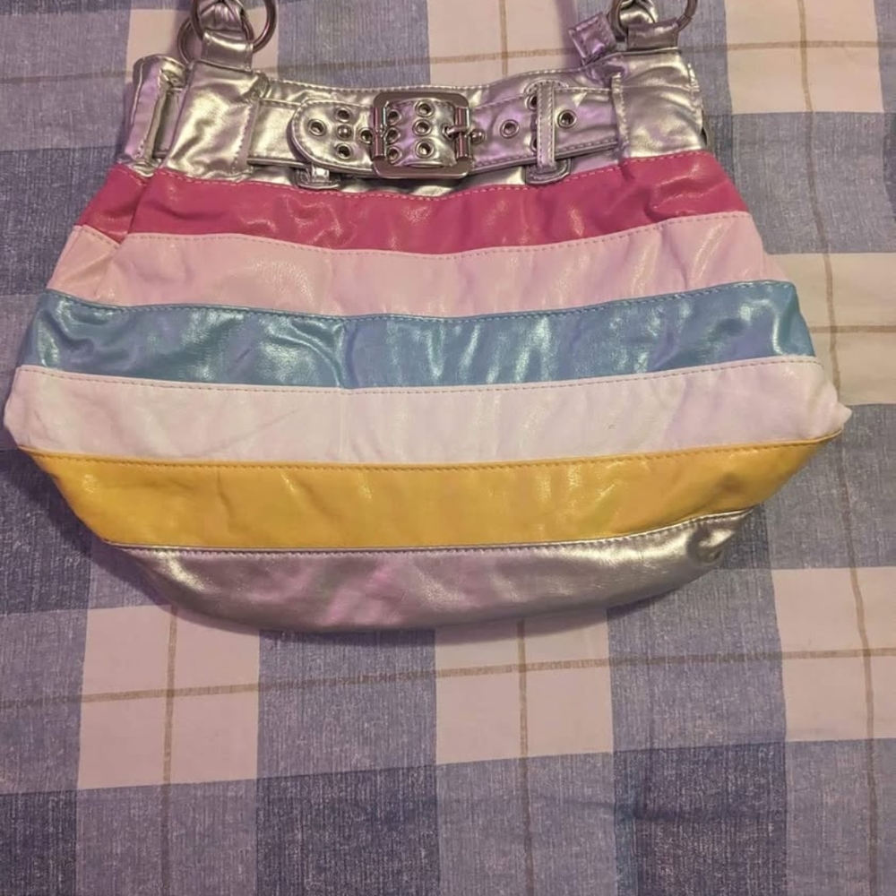 Colorful Striped Women's Bag